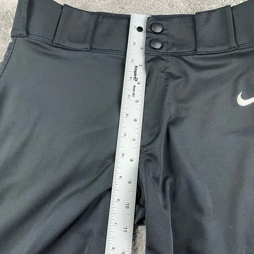 Nike Softball Pants Youth XL Black Athletic Button Flat‎ Front
